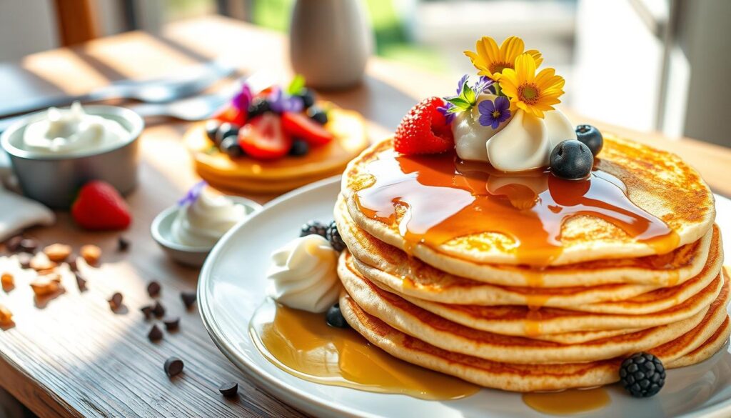 unique pancakes plating techniques