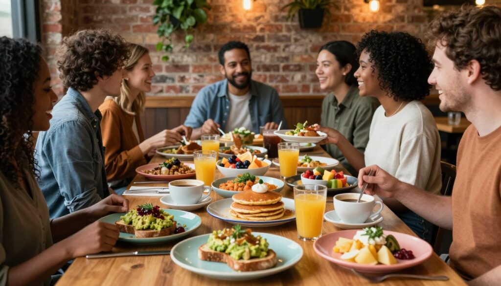 group brunch restaurants menu variety