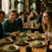 Affordable brunch options with coffee, eggs, toast, and shared plates on a cafe table