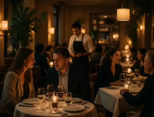Hudson Valley dining room showing culinary trends 2026 through warm lighting and clean tables