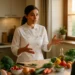 Personal Chef Ana meal prep containers with salmon, chicken, and vegetables on a kitchen counter