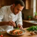Private Chef Offerings with plated seasonal dinner at a home table
