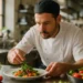 Local sourcing safety details beside a plated Hudson Valley restaurant dish