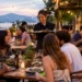 Affordable Dining table with shared plates and coffee in a casual Hudson Valley cafe