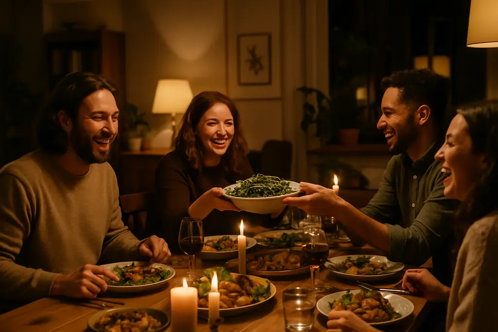 group dining table set for a larger Hudson Valley restaurant gathering