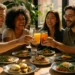 Friends sharing small plates during happy hour promotions at a cozy Hudson Valley cafe