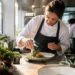 Local Sourcing Menus with squash, apples, greens, and mushrooms on a fall table