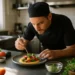 Personal chef services setup with prepared dishes on a home kitchen counter